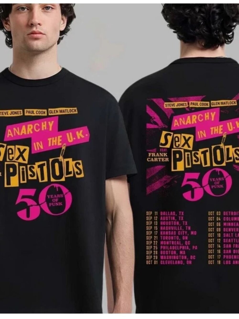 Sex Pistols TOUR Years 2026 Tour T-Shirt